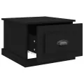Table basse Noir 50x50x35 cm Bois d'ingénierie