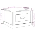 Table basse Noir 50x50x35 cm Bois d'ingénierie