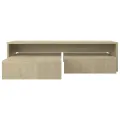 Set tables basses gigognes Chêne 100x100x26,5 cm Aggloméré