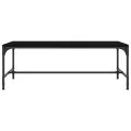 Table basse Noir 80x50x35 cm Bois d'ingénierie