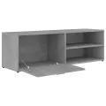 Meuble TV Gris béton 120x34x37 cm Aggloméré