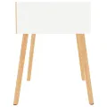 Tables de chevet 2 pcs Blanc 40x40x56 cm Aggloméré