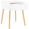 Tables de chevet 2 pcs Blanc 40x40x56 cm Aggloméré