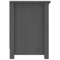 Meuble TV Gris 103x36,5x52 cm Bois de pin massif