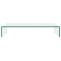 Meuble TV / pour moniteur 70 x 30 x 13 cm Verre Transparent