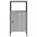 Tables de chevet 2 pcs sonoma gris 41x31x80cm bois d'ingénierie