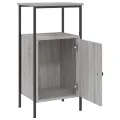 Tables de chevet 2 pcs sonoma gris 41x31x80cm bois d'ingénierie