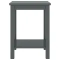 Table de chevet Gris foncé 35x30x47 cm Bois de pin massif