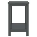 Table de chevet Gris foncé 35x30x47 cm Bois de pin massif