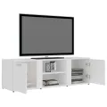 Meuble TV Blanc 120x34x37 cm Aggloméré