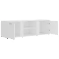 Meuble TV Blanc 120x34x37 cm Aggloméré