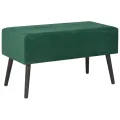 Table basse Vert 80x40x46 cm Velours