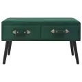 Table basse Vert 80x40x46 cm Velours