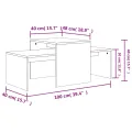 Ensemble de tables basses Chêne sonoma 100x48x40 cm Aggloméré