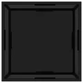 Table basse Noir 60x60x35 cm Verre trempé