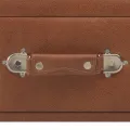 Table basse Marron 80x40x46 cm Similicuir