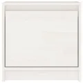 Table de chevet Blanc 40x30,5x40 cm Bois de pin massif