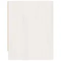 Table de chevet Blanc 40x30,5x40 cm Bois de pin massif