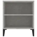 Meuble TV Gris béton 102x44,5x50 cm Bois d'ingénierie