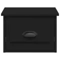 Tables de chevet murales 2 pcs noir 41,5x36x28 cm
