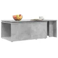 Table basse Gris béton 150x50x35 cm Aggloméré