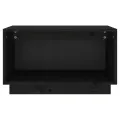 Meuble TV Noir 60x35x35 cm Bois de pin massif