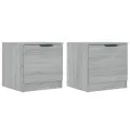 Tables de chevet 2 pcs Sonoma gris 40x39x40 cm
