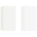Meubles TV 2 pcs Blanc 30,5x30x60 cm Aggloméré