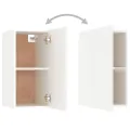 Meubles TV 2 pcs Blanc 30,5x30x60 cm Aggloméré