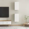 Meubles TV 2 pcs Blanc 30,5x30x60 cm Aggloméré