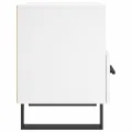 Tables de chevet 2 pcs blanc 40x35x47,5 cm bois d’ingénierie