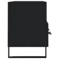 Meuble TV noir 102x36x50 cm bois d'ingénierie