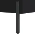 Table de chevet noir 40x40x50 cm bois d’ingénierie