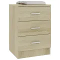 Tables de chevet 2 pcs Chêne Sonoma 38 x 35 x 56 cm Aggloméré
