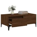 Table basse Chêne marron 90x50x36,5 cm Bois d'ingénierie