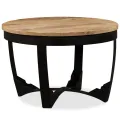 Table basse bois de manguier brut 60x40 cm