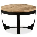 Table basse bois de manguier brut 60x40 cm