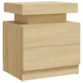 Table de chevet Chêne sonoma 45x35x52 cm Aggloméré