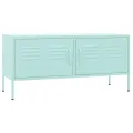 Meuble TV Vert menthe 105x35x50 cm Acier