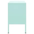 Meuble TV Vert menthe 105x35x50 cm Acier