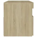 Tables de chevet à LED 2 pcs Chêne sonoma 60x35x40 cm