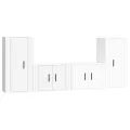 Ensemble de meubles TV 4 pcs Blanc brillant Bois d'ingénierie