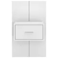 Table de chevet murale Blanc