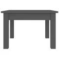 Table basse Gris 45x45x30 cm Bois massif de pin