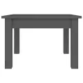 Table basse Gris 45x45x30 cm Bois massif de pin