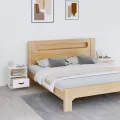 Tables de chevet 2 pcs Blanc 40x34x45 cm Bois de pin massif