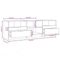 Meuble TV Chêne marron 150x33,5x45 cm Bois d'ingénierie