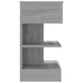 Table de chevet Sonoma gris 40x35x65 cm Bois d'ingénierie