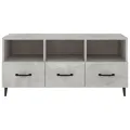 Meuble TV Gris béton 102x35x50 cm Bois d'ingénierie