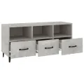 Meuble TV Gris béton 102x35x50 cm Bois d'ingénierie